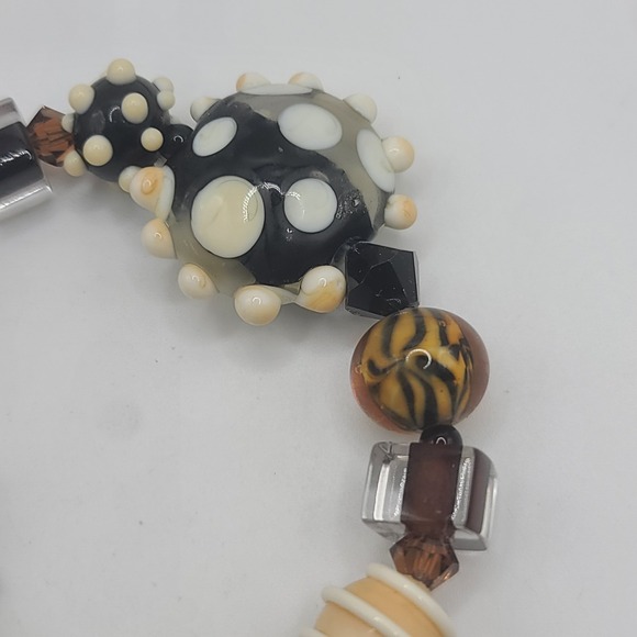 Lamp Work Beaded Ladies Watch Watch This NEEDS BATTERY - Picture 5 of 9